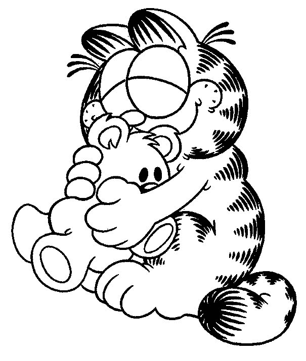 Garfield Coloring Pages For Kids