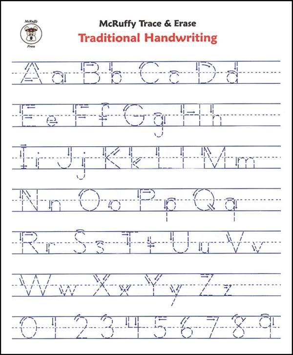 Alphabet Handwriting Worksheets Free