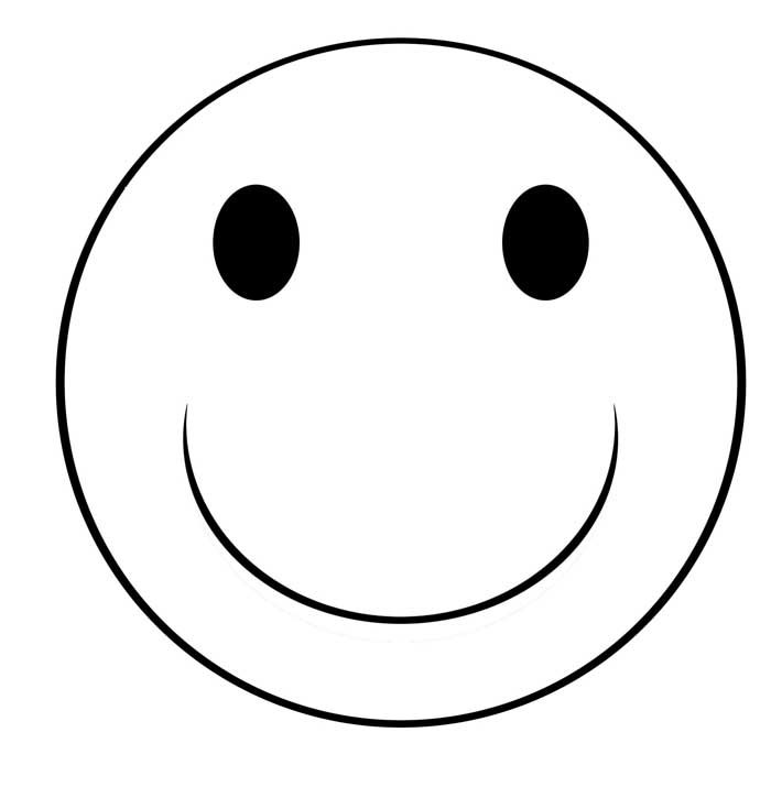 Smiley Face Coloring Page