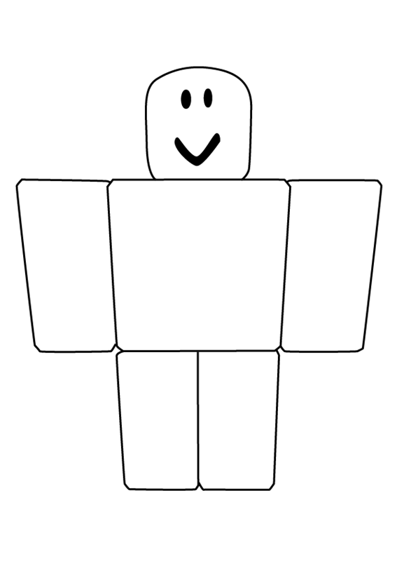 Roblox Colouring Pages Noob