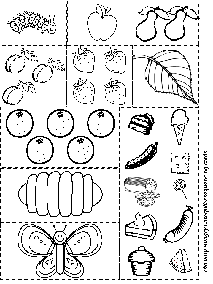 Hungry Caterpillar Coloring Page