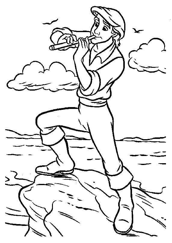 Little Mermaid Coloring Pages Eric