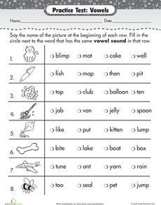 Long Vowel Worksheets 2nd Grade
