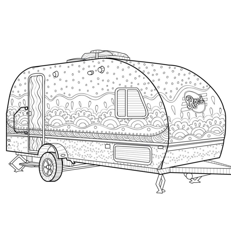 Camping Coloring Pages Free