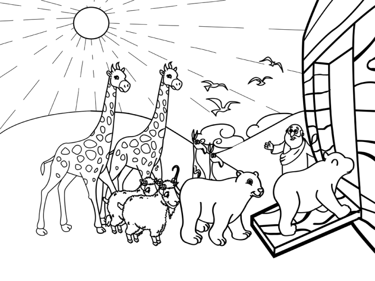 Noah's Ark Coloring Page Printable