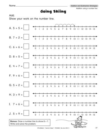 Number Line Worksheets For 1st Grade