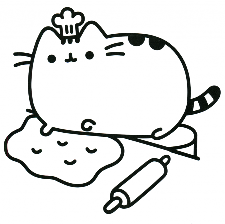 Pusheen Cat Coloring Pages