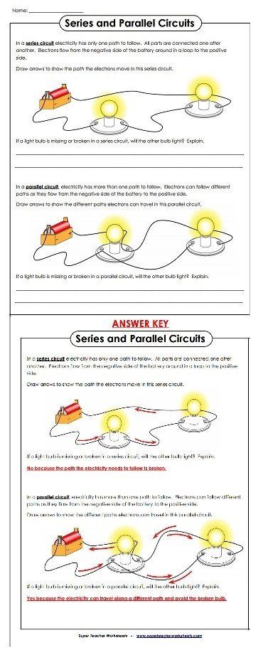 Series Circuits Worksheet