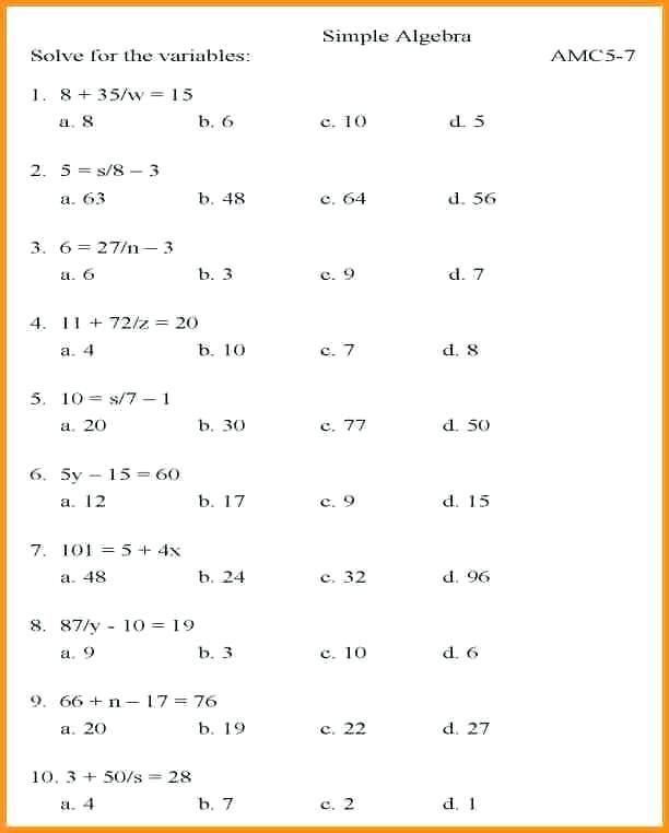 Year 7 Maths Worksheets