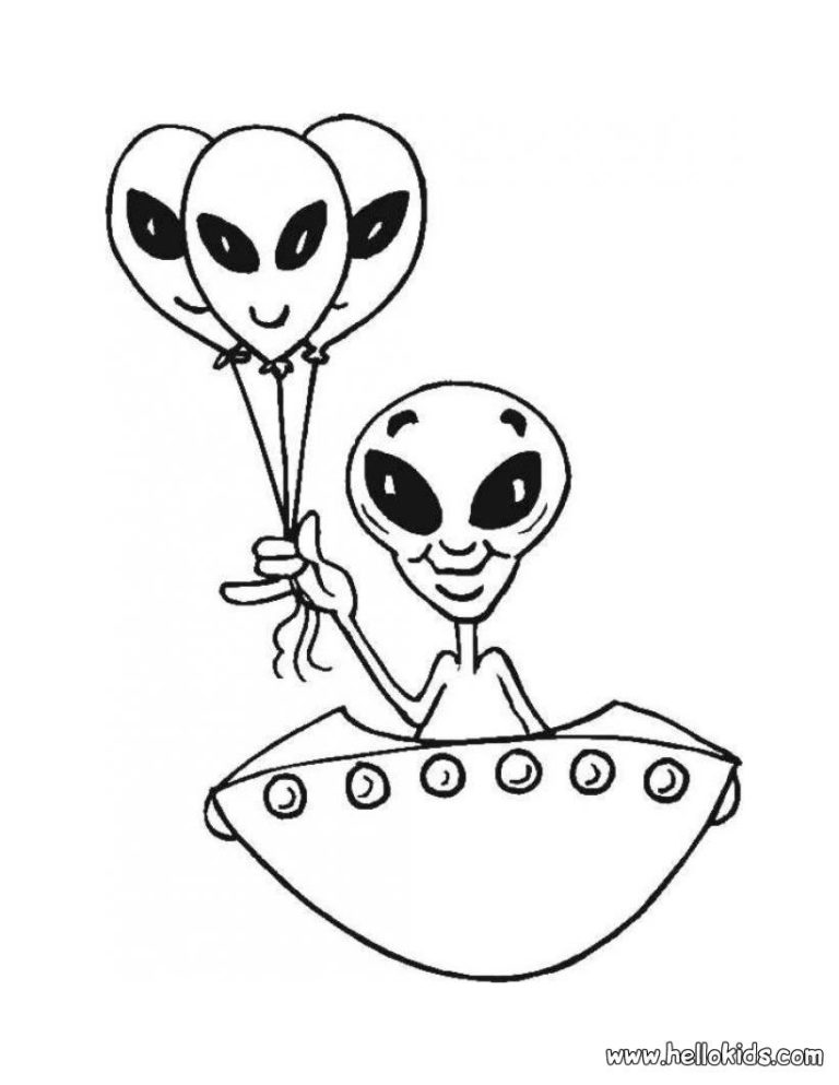 Cool Alien Coloring Pages