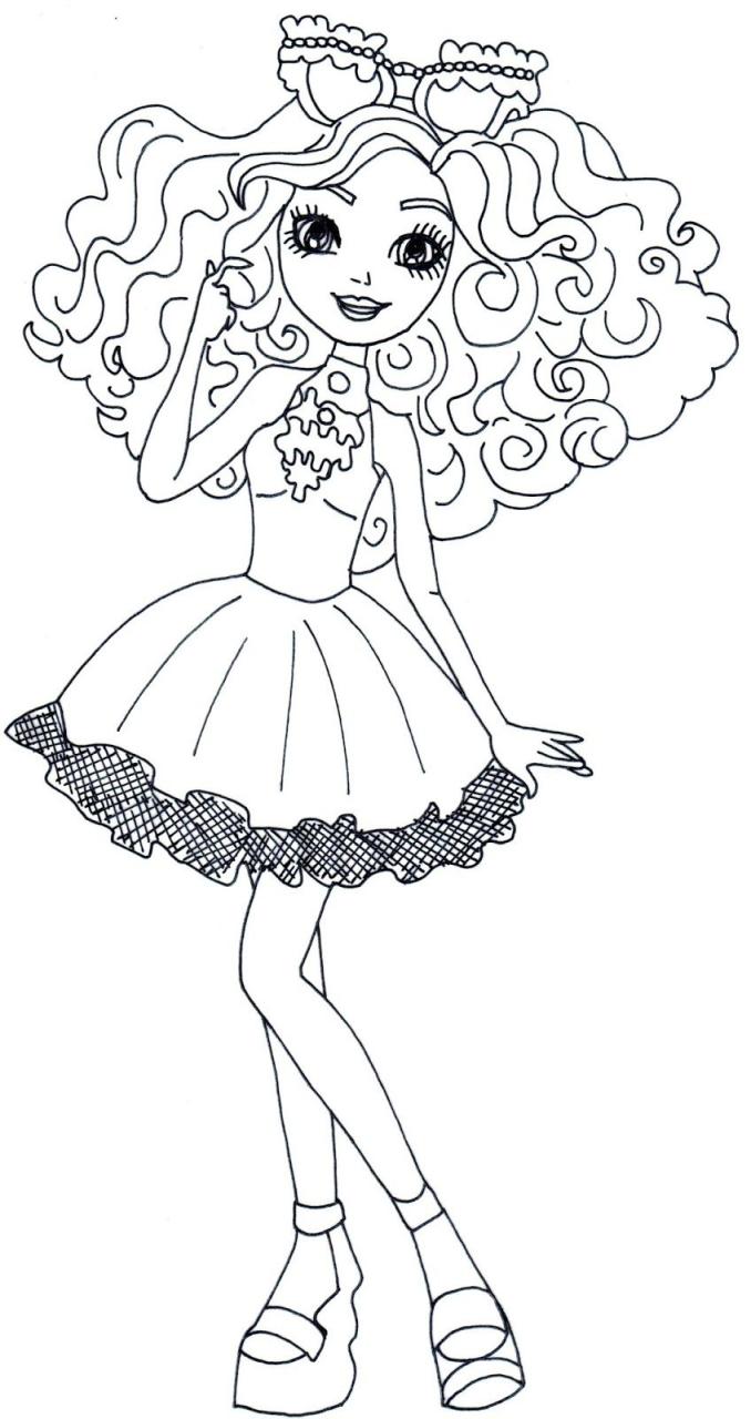 Ever After High Coloring Pages Cerise Hood