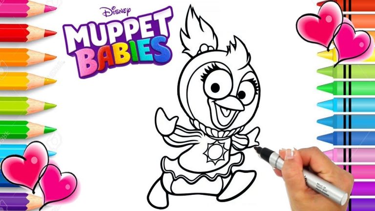 Kermit Muppet Babies Coloring Pages