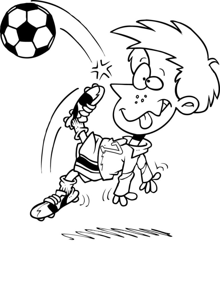Soccer Coloring Pages Free Printable