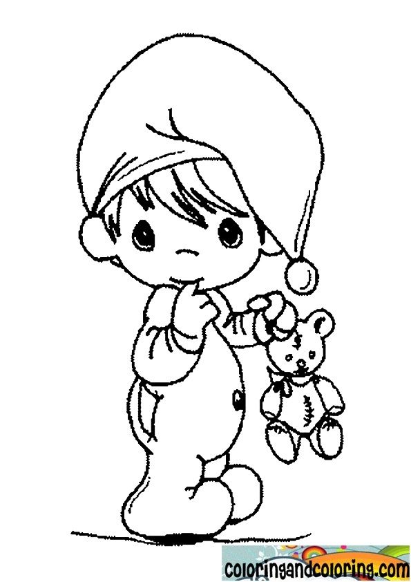 Precious Moments Coloring Pages Baby