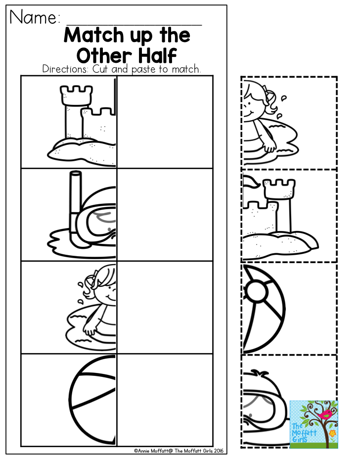 Preschool Cut And Paste Worksheets