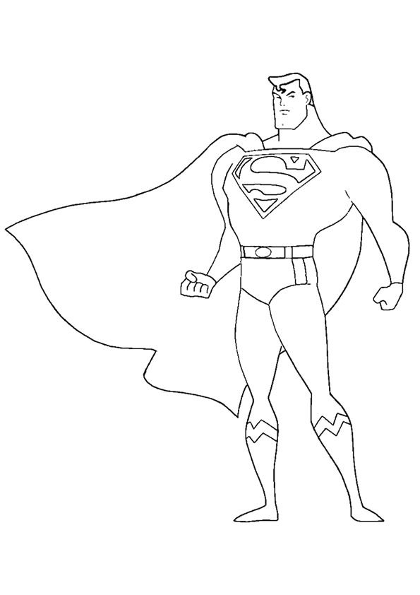 Superman Coloring Pages For Toddlers
