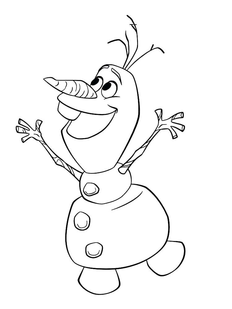 Olaf Coloring Pages For Kids