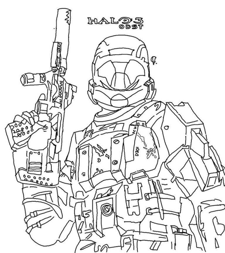 Halo Coloring Pages Printable