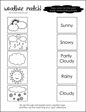 Weather Worksheets