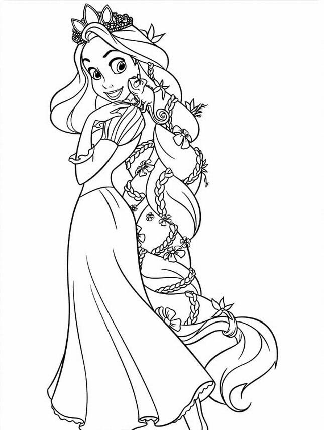 Rapunzel Coloring Pages For Kids