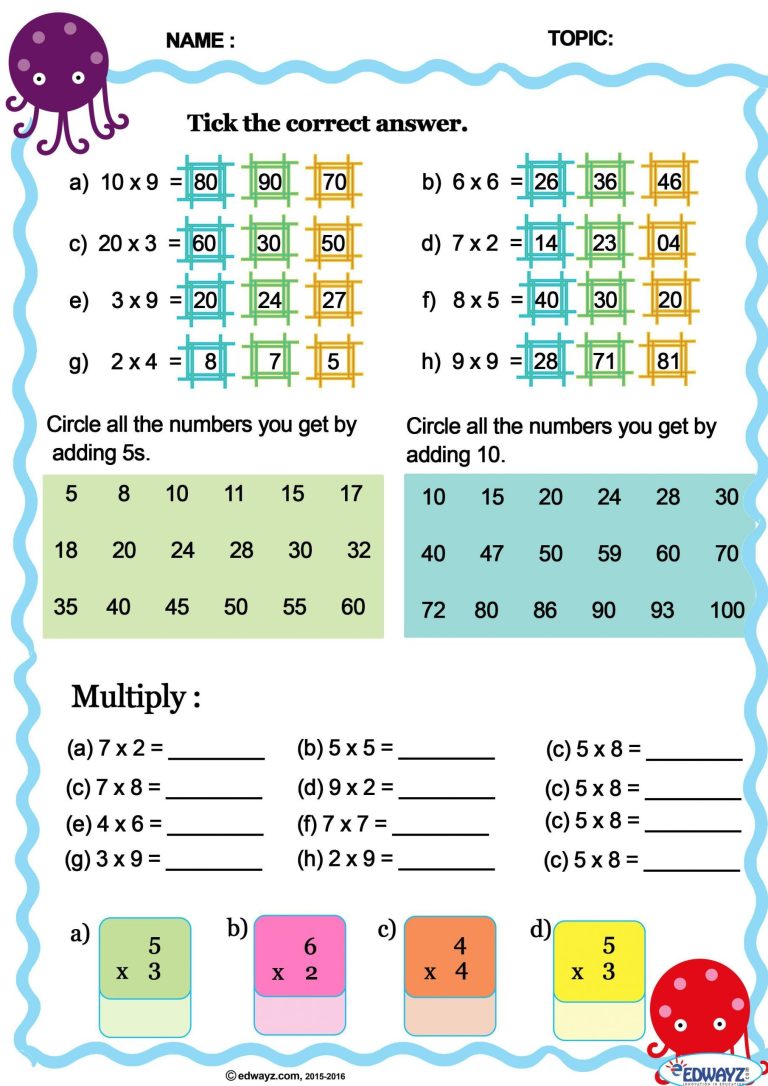 Maths Worksheet For Class 5 In Hindi