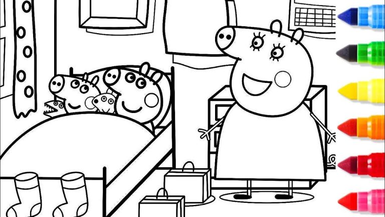 Peppa Pig Coloring Book Pages