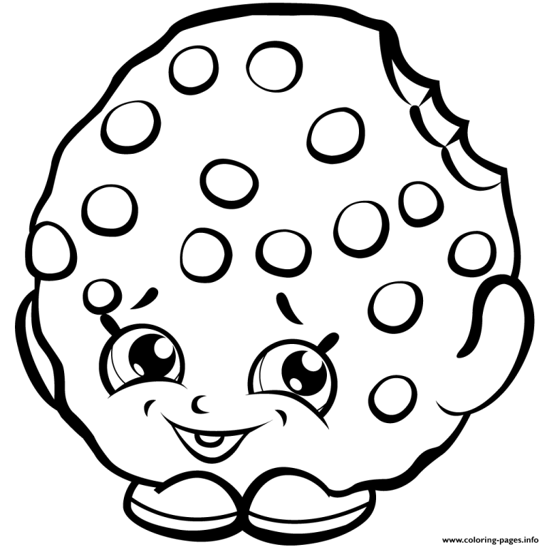 Shopkins Coloring Pages Cookie