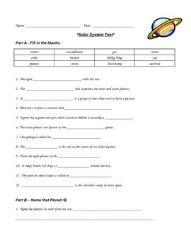 Solar System Worksheets 3rd Grade