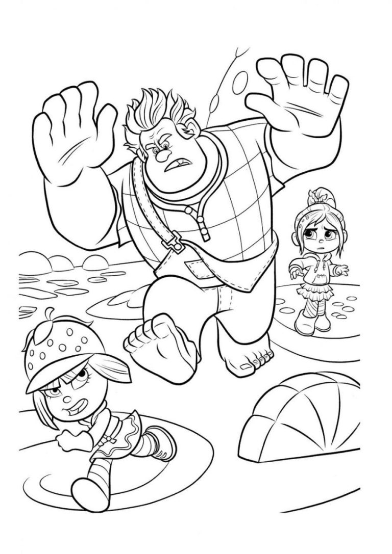 Wreck It Ralph Coloring Pages Free