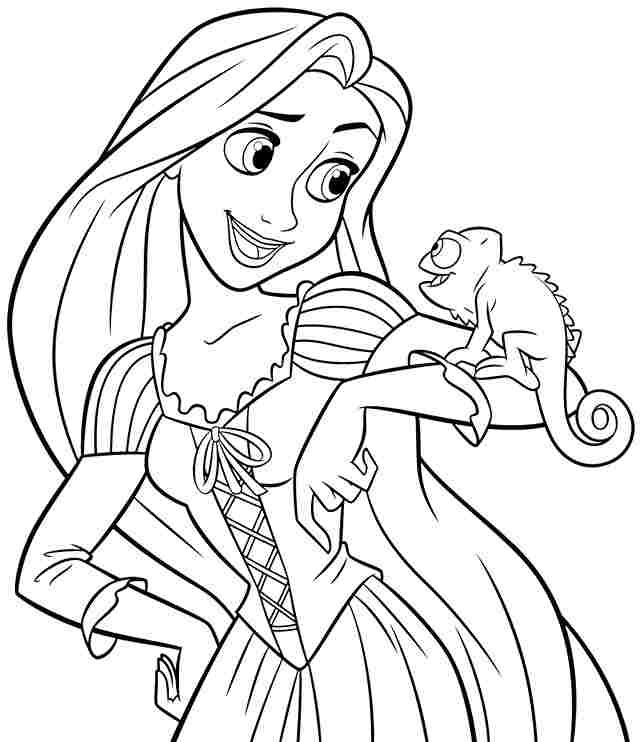 Rapunzel Coloring Pages