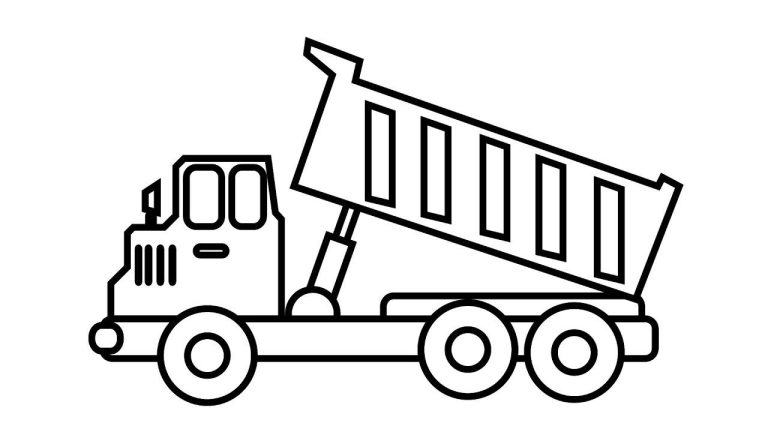 Garbage Truck Coloring Pages