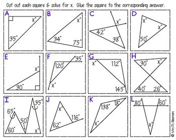 Interior And Exterior Angles Worksheet Answer Key