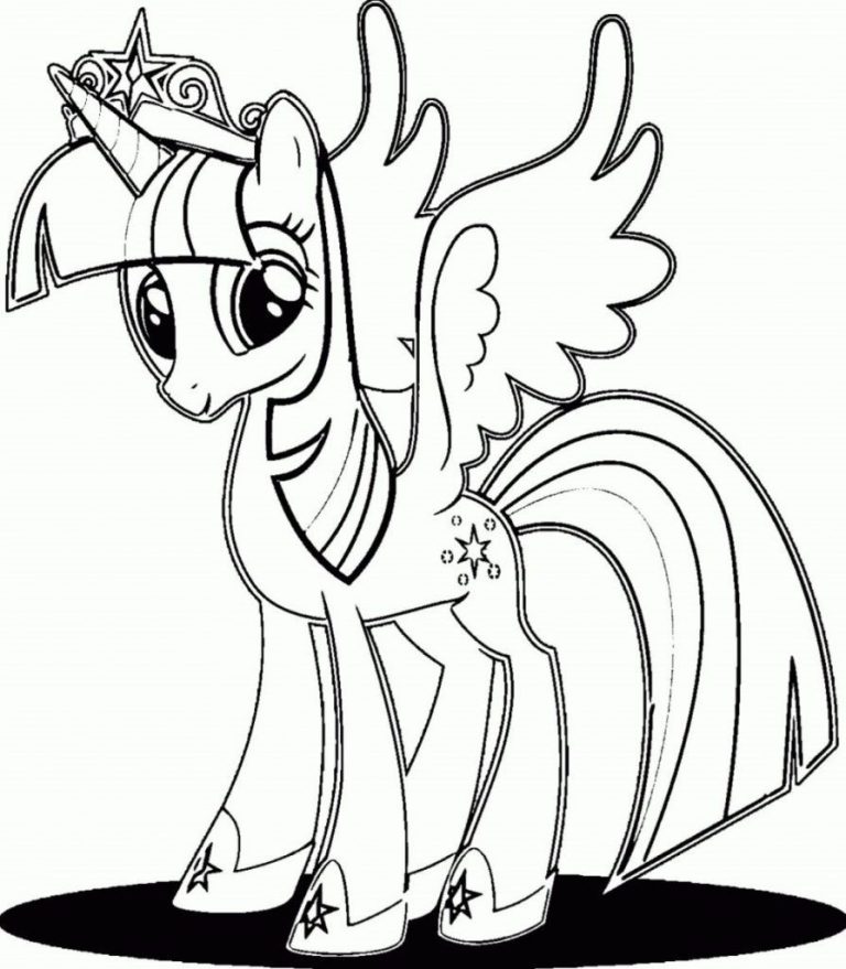 Twilight Sparkle Coloring Page Free