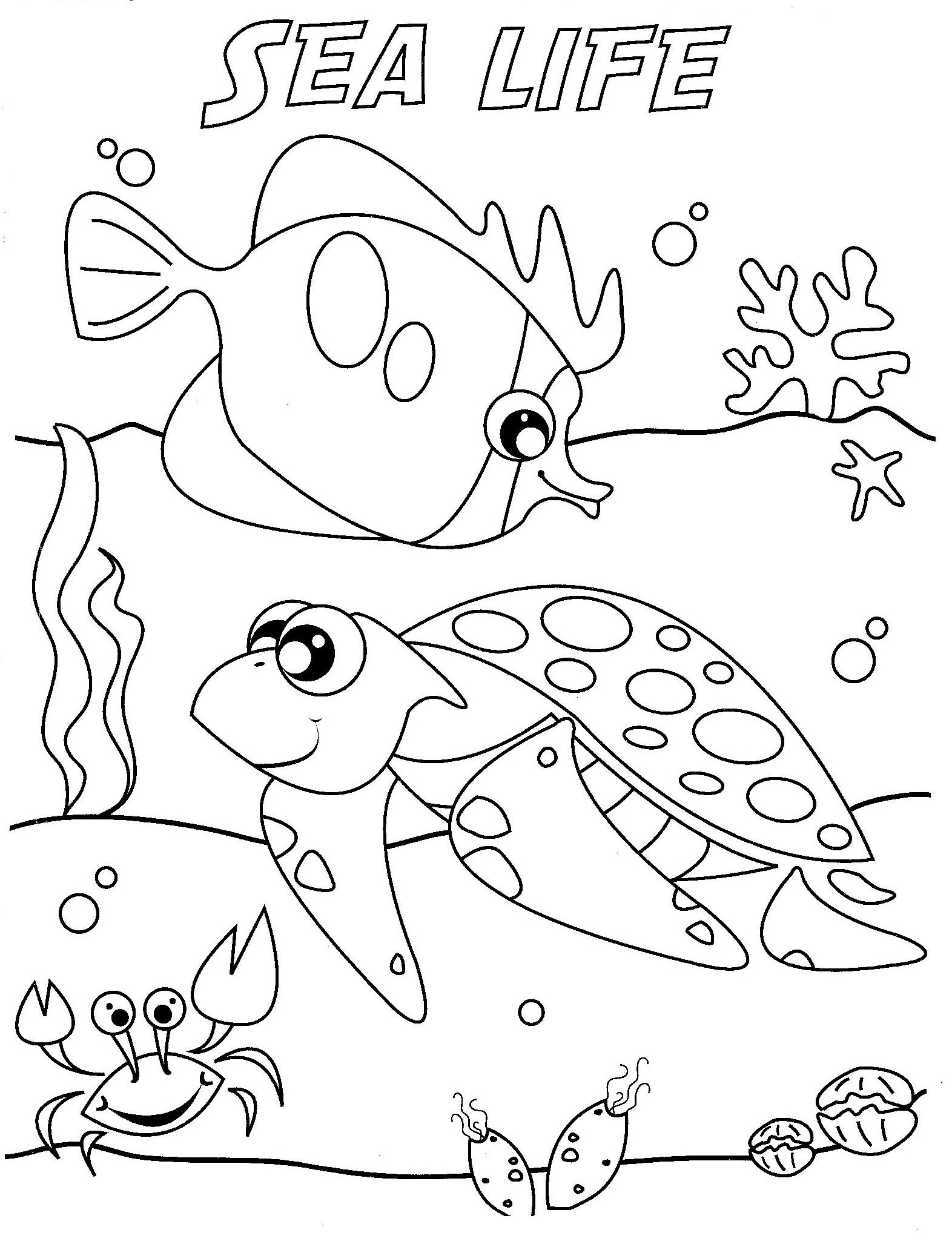 Sea Life Coloring Pages