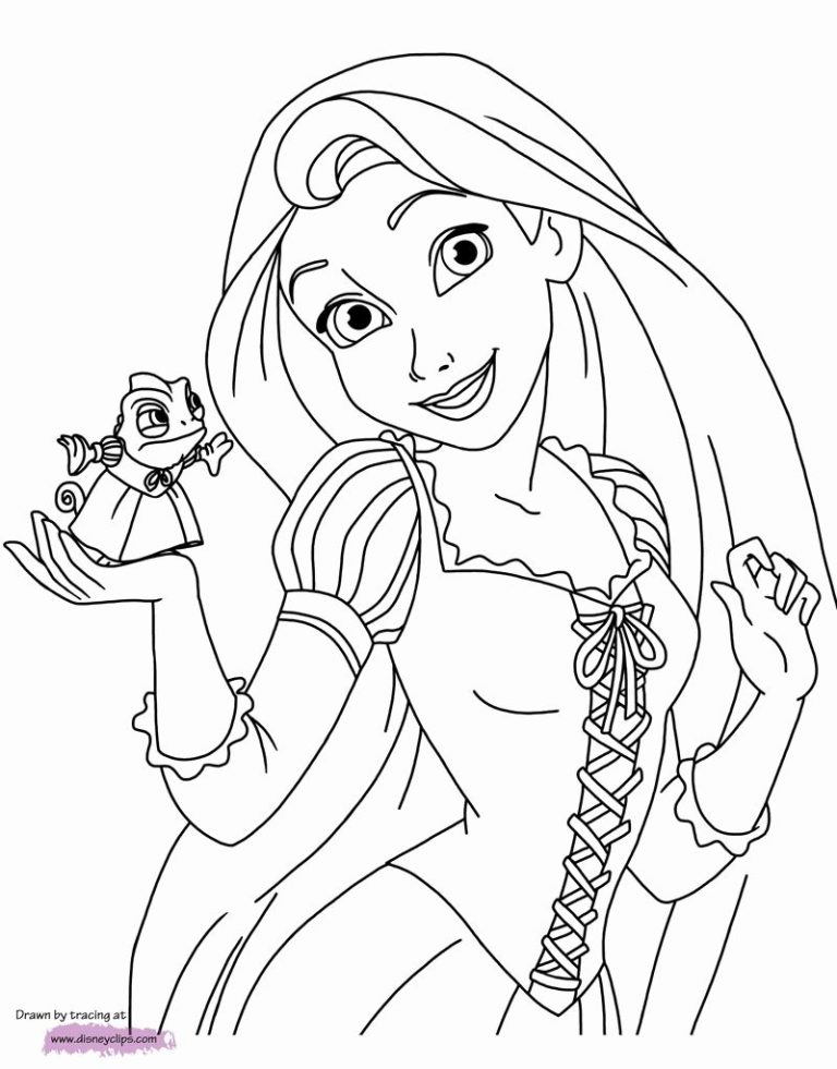 Tangled Coloring Pages Pdf