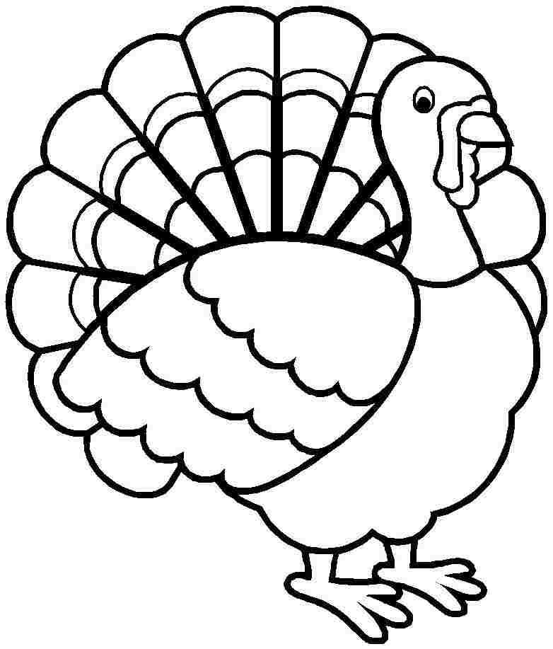Turkey Coloring Pages For Thanksgiving