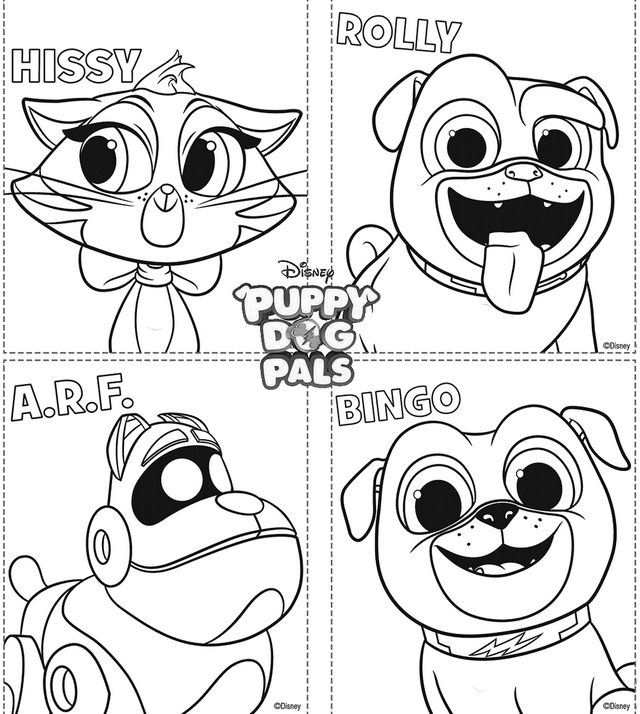 Puppy Dog Pals Coloring Pages Rolly