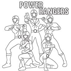 Power Rangers Coloring Pages Free