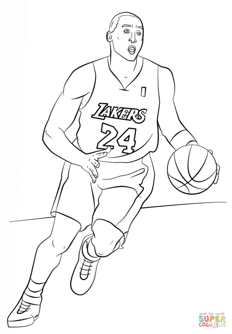 Basketball Coloring Pages Kobe
