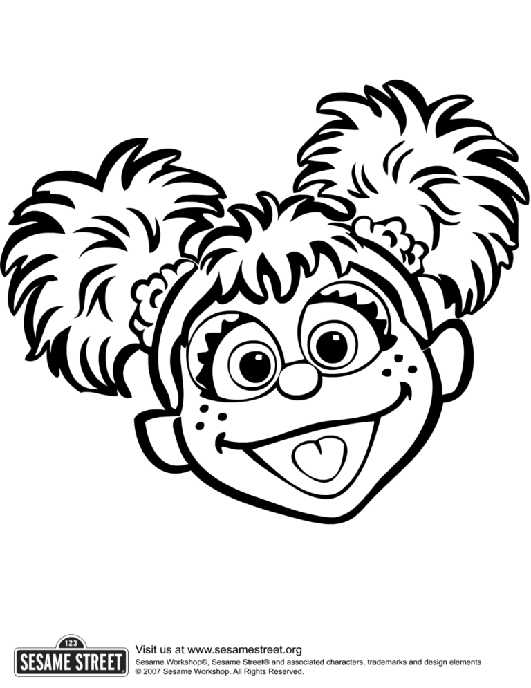 Sesame Street Coloring Pages Abby