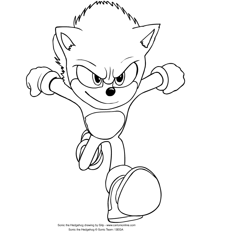 Sonic The Hedgehog Coloring Pages Movie
