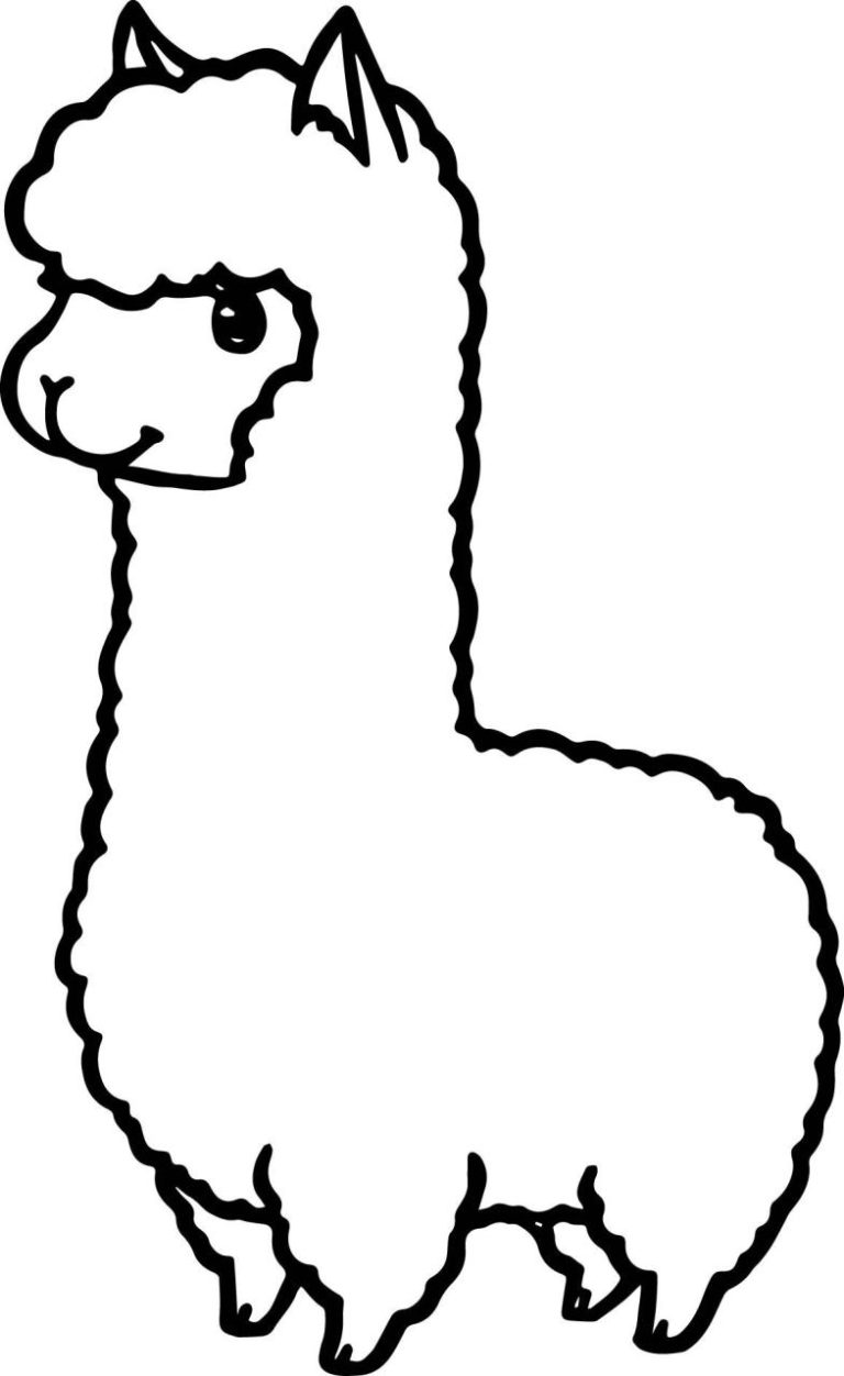 Llama Coloring Pages To Print