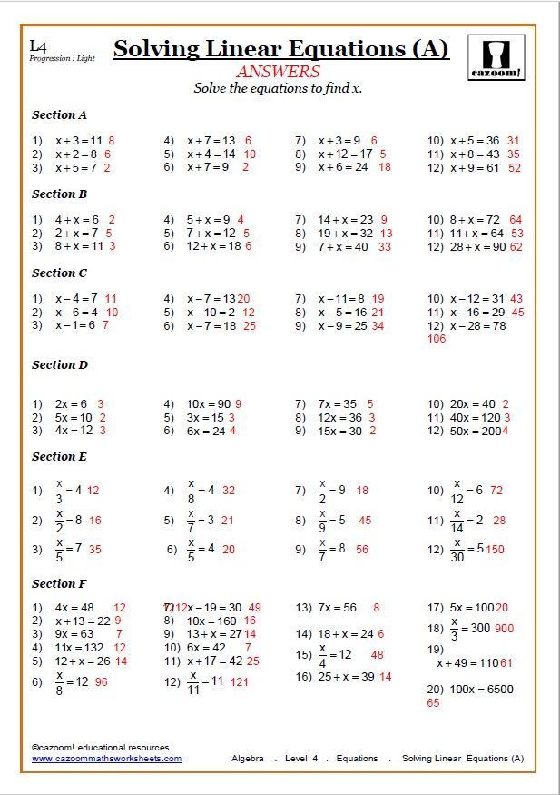 College Algebra Problems Worksheet