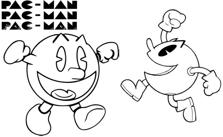 Pacman Coloring Pages