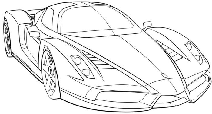 Cool Ferrari Coloring Pages