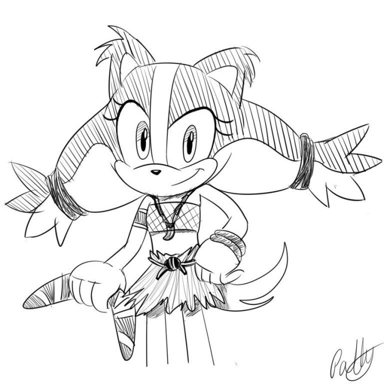 Birthday Sonic Boom Sonic Coloring Pages