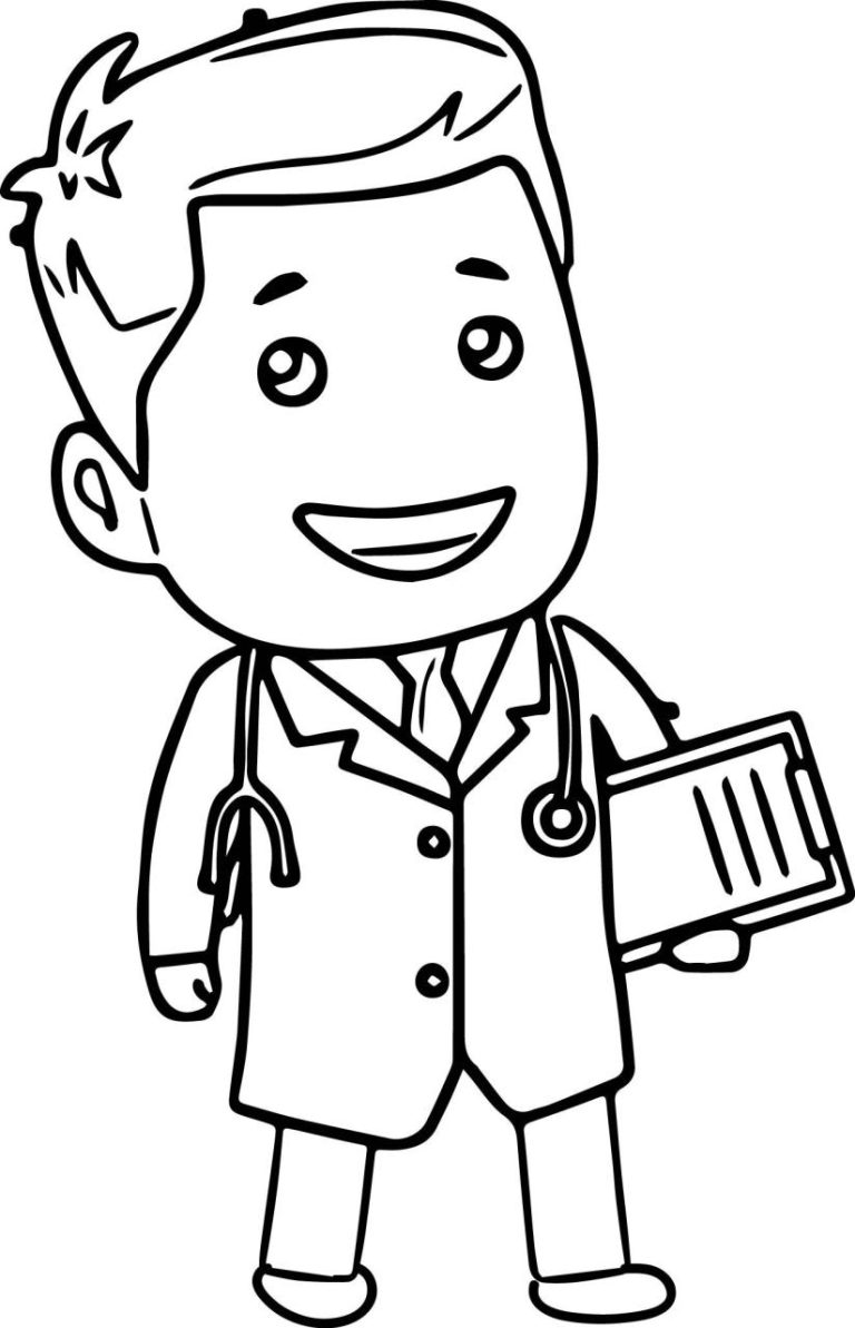 Doctor Coloring Pages For Preschool
