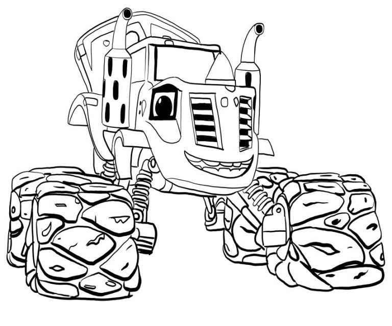 Robot Blaze And The Monster Machines Coloring Pages