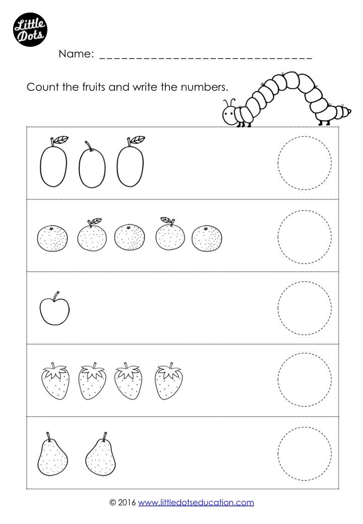 The Very Hungry Caterpillar Worksheets Printables