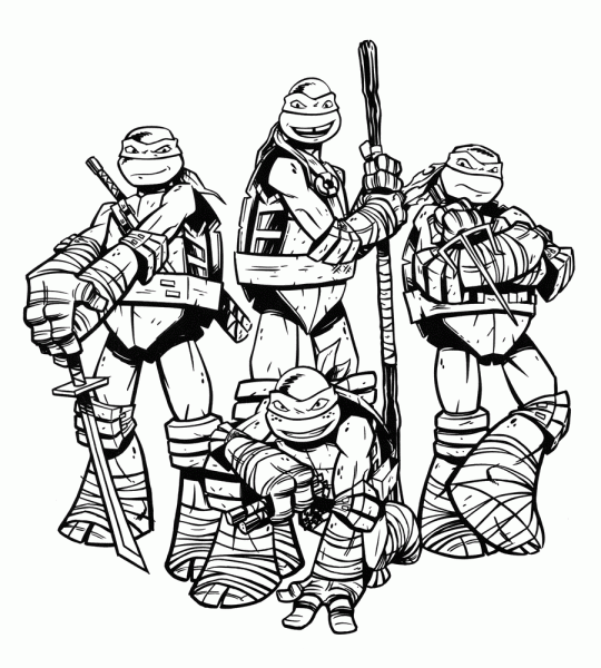 Tmnt Coloring Pages 2012